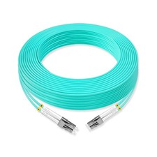 Lebrudos 1Pcs 20 Meter Multi-Mode Fiber Optic Patch Cord LC UPC to LC UPC Dup... picture