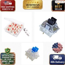 Outemu Red Mechanical Keyboard Switches 3-Pin Linear 45gf 32-Pack RGB picture
