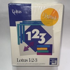 Lotus 123 for DOS Release 3.1 Upgrade 5.25 H.D. Disk Brand New Sealed picture