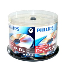 50 PHILIPS 8X DVDR DL Dual Double Layer 85GB  Logo Media Disc Cake Box24 G1N picture