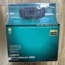 Logitech 1080P 10 MP HD Pro Webcam Model C910 New Open Box picture