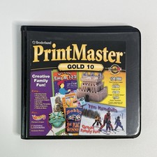 Printmaster Gold 10 Broderbund 6 Disc Set Hot Wheels Win 95 98 2000 PC Software picture