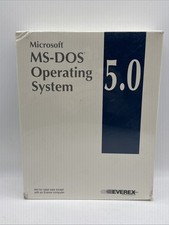 MS-DOS 5.0 Operating System Factory Sealed Includes Manuals & Discs USA Everex picture
