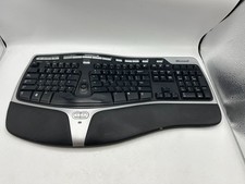 Microsoft Natural Wireless Ergonomic Keyboard 7000 Model 1118 NO DONGLE FREE S/H picture