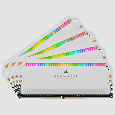 Corsair DOMINATOR PLATINUM RGB White DIMM Memory Kit, 4 Modules 64gb picture