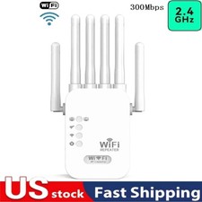 WiFi Extender 6-Antenna Strong Signal, 1200Mbps Dual Band (5GHz/2.4GHz) Booster picture