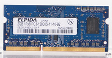Lot of 2 ELPIDA 2GB 1RX8 PC3-12800S-11-10-B2 EBJ20UF8BDU20-GN-F picture