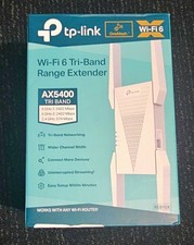 TP-Link RE813XE AXE5400 Wi-Fi 6E Extender w/Ethernet Port 5.4 Gbps Tri-Band picture
