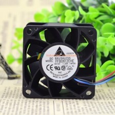 1PC Delta FFB0612EHE 6038 12V 1.2A 6CM 3-Wire Double Ball Bearing Cooling Fan picture