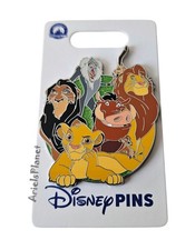 Disney Parks The Lion King Simba Mufasa Scar Rafiki Pumbaa & Timon Cluster Pin picture