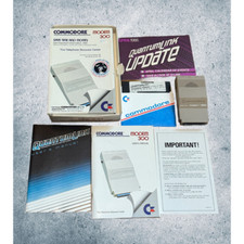 Vintage Commodore Computer Modem 300 Telephone Resource Complete Kit Set 1985 picture