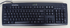 Vintage eMachines Keyboard Model KB-9908 PS2 Black Wired - Tested picture