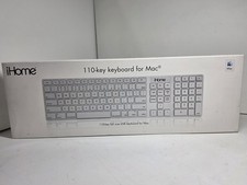 iHome Full Size Wired USB Keyboard for Mac 109-Key White picture