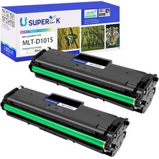 2 PK Black Toner Cartridge Replacement Compatible for Samsung MLT-D101S MLTD1... picture