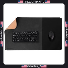 Desk Mat 23.6x13.7 inches Leather & Cloth Hybrid with Cork Base picture