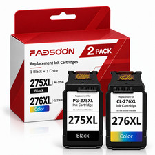 PG-275XL CL-276XL 2PK BK/Tri-Color Compatible Ink Cartridge for TS3722 TR4722 picture