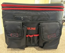 ULINE Mobile Desk File Organizer HardCase Carrying Bag 17x13x14 picture