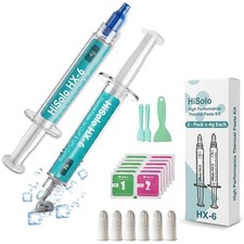 HiSolo 2‑Pack 8g Total (4g Each) 13W/m‑K High‑Grade Thermal Paste Kit picture