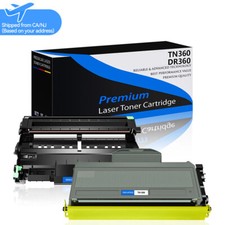 1 PK TN360 Toner & DR360 Drum Unit Set for Brother HL-2140 MFC-7320 7345DN 7840W picture