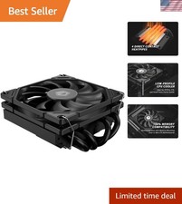 Powerful Low Profile CPU Cooler - 45mm Height with 4 Heatpipes & 46 CFM Fan picture