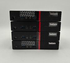 Lot of 4 x Lenovo ThinkCentre M700 Mini Desktop i5 i5-6500T 8GB 128GB W/Adapters picture