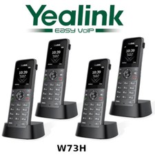 4 Yealink W73H IP DECT Addtl Cordless Expansion Handset for W60B W70B W80B W90B  picture