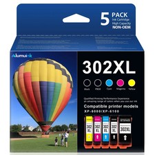 EPSON 302XL Compatible Ink Cartridges for Epson Expression XP-6000 XP-6100 - 5PK picture