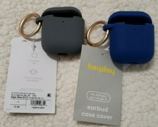 Heyday AirPods AirPods Silicone Case with Clip. 1 Shadow Gray and 1 Blue picture