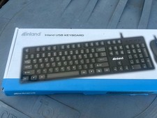 Inland IC210 Wired USB Keyboard and Mouse Combo Black New In Box picture