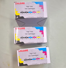 COULEURIS 250XL 251XL Compatible High Yield Ink Cartridges 3 Pack BK C M Y picture