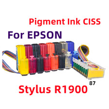 Refillable Pigment ink Cis ciss ink system Stylus R1900 Printer T087 87cartridge picture