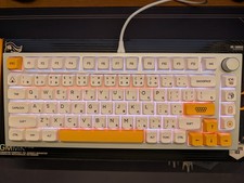 Glorious GMMK Pro 75 White w/ Keycaps, Durock V2, Flex Kit Bundle - READ DESC picture