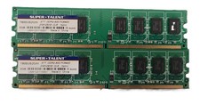 Super Talent 4GB DDR2 800 PC2-6400 Desktop RAM T800UB2GH 240-pin Non-ECC 2 x 2GB picture