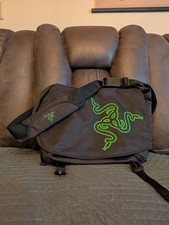 Discontinued Razer gaming backpack gear bag Laptop Bag Black Green picture