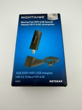 NEW OPEN BOX NETGEAR Nighthawk AXE3000 USB Wi-Fi 6E Adapter Tri-Band Wireless picture