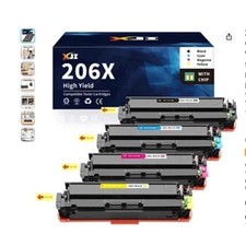 XJI 206X High Yield Toner Cartridges 3 Pack compatible Replacement for hp picture