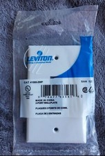 NEW 20 Pack Leviton 41080-2WP 2 Port Wallplate, White picture