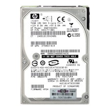 HARD DRIVE HP 443177-001 DG072A4951 72GB 10K SAS 2.5'' picture