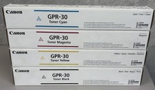Canon Genuine GPR-30 Toner Set Black Cyan Magenta Yellow OEM C5045 C5255 Sealed picture