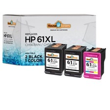 61XL 61 Fits HP 61XL Ink Cartridge Black Color 1000 1010 1050 1051 Lot picture