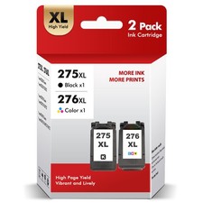 2 Pack PG-275XL CL-276XL Ink Cartridges For Canon PIXMA TR4722 TS3522 TS3722 picture