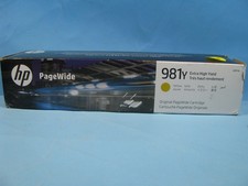 GENUINE HP 981Y EXTRA HIGH YIELD YELLOW PAGEWIDE CARTRIDGE - L0R15A EXP OCT 2028 picture