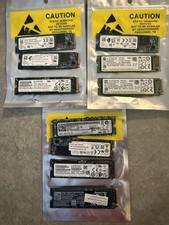 Lot Of 10 Mixed Brands / 6 - 256GB / 4- 512GB M.2 SSD Solid State Drives - picture