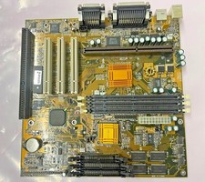 RARE VINTAGE ECS P6BX-MS SLOT 1 P2 P3 CELERON ATX MOTHERBOARD SOUND VGA MBMX29 picture
