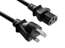 USA NEMA 6-15P to C13 Server Power Supply Cord 3FT 250v15A HeavyDuty 14AWG 3300W picture
