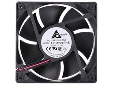 Delta 120mm High CFM Fan AFB1224SHE 24V DC 120mm 3Pin 2 Wire PC Computer CPU picture