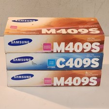 Samsung CLT-C409S CLT-M409S Lot Of 3 Genuine New Sealed Box picture