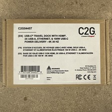 NEW C2G54457 USB-C Travel Dock with HDMI 2X USB-A Ethernet USB-C Power Delivery picture