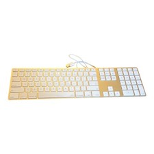 APPLE A1243 2007 USB Wired Aluminum Slim Keyboard W/ Numeric Keypad picture