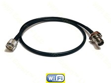 2 FT (24in) RG58 TNC MALE to TNC FEMALE NUT BULKHEAD Coaxial RF Pigtail Cable US picture